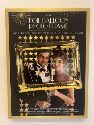 Silvester Party Deko Set Happy New Year Ballon Props Vorhang Neujahr 2025 - Bild 1 von 4