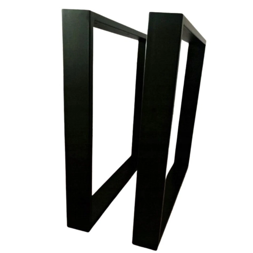 Juego de 2 patas de mesa de metal - H72xW60 - Blanco - Mesa alta 72 cm Foto 1 de 4