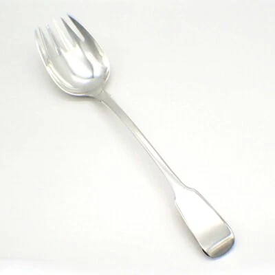 Cuchara grande Runcible de plata de ley Londres 1827 Randall Chatterton Foto 1 de 4