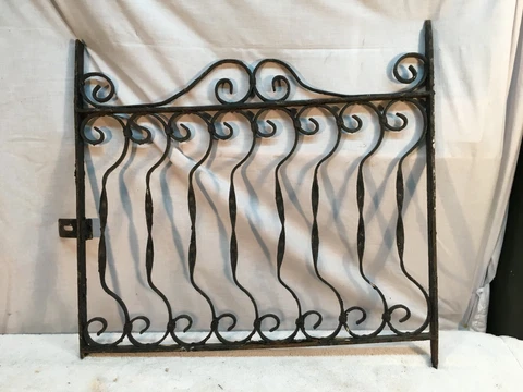 Antique Cast Iron Window Grate Architectural Salvage 26in x 25in Garden Art Cover