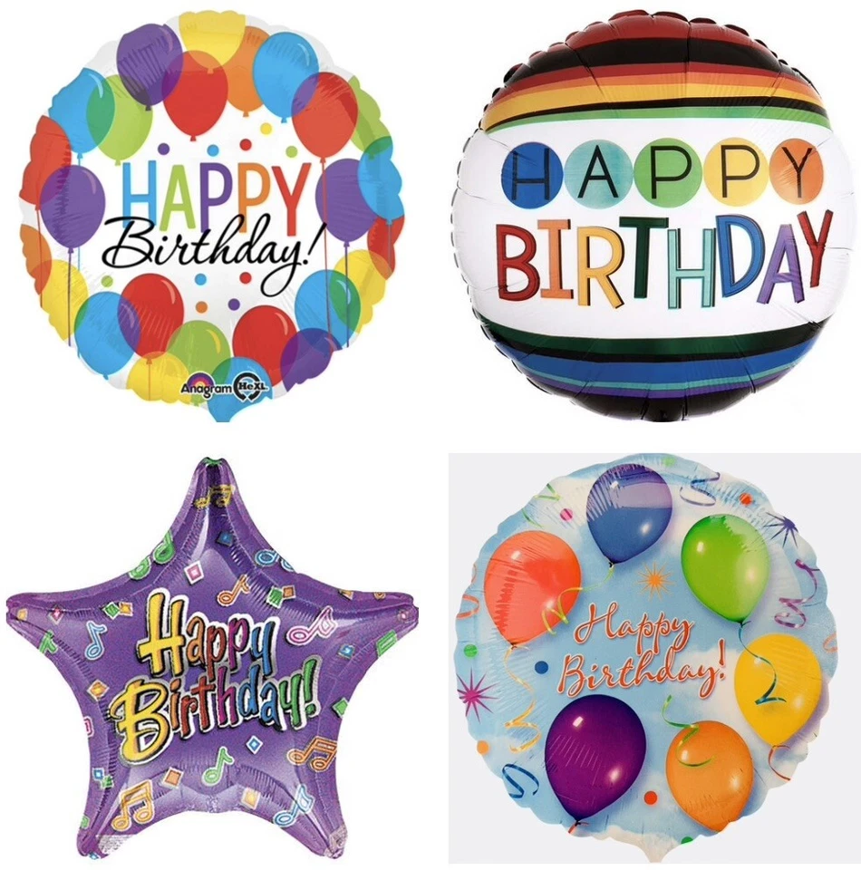 Универсальная фольга майлар для поздравления с днем рождения 18 дюймов украшения на воздушном шаре C - Изображение 1 из 1