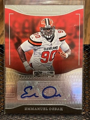 EMMANUEL OGBAH 2016 DONRUSS "SIGNATURE SERIES" ROOKIE BROWNS AUTOGRAPH AUTO RC!! - Image 1 of 2
