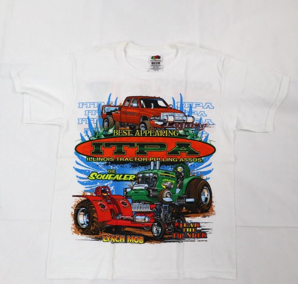 Camiseta ITPA Niños Jóvenes Talla 14/16 2008 Illinois Tractor Pullers Association Foto 1 de 4
