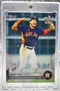 JEREMY PENA - 2022 TOPPS NOW #1161 ROOKIE WORLD SERIES MVP RC HOUSTON ASTROS! - Picture 1 of 2