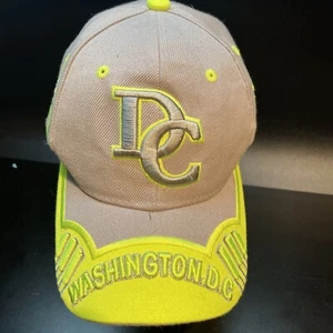 WASHINGTON DC CAP,HAT BY Strapback Gray tan EMBROIDERED Mens - Picture 1 of 8