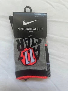 Nike All Star Jordan Lightweight Crew Socks Jumpman ~2 pair~ toddler 3c-7c - Picture 1 of 7