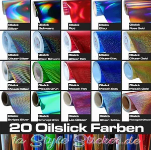 Heckscheiben Aufkleber 40cm OilSlick Sticker Auto KFZ Wohnwagen Camper Quad - Picture 1 of 15
