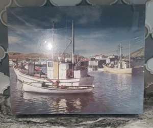 Vtg 1981 Waddingtons Jigsaw Puzzle 5000 Pieces Port de Grave NFLD Boats Ocean - Picture 1 of 14