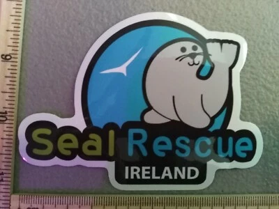 РАСПРОДАЖА! Наклейка Seal Rescue Ireland милые животные домашние животные веганский мем наклейка автомобиль грузовик  - Изображение 1 из 4