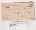 D9789: 1836 New Hartford, Ct Manuscript Cover, Letter