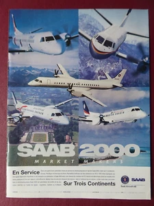 9/96 PUB SAAB 2000 CROSSAIR AIR MARSHALL ISLANDS DEUTSCHE BA CHATEAU GOULAINE AD - Picture 1 of 1