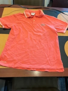Authentic Lacoste 16 pink polo shirt EUC - Picture 1 of 5