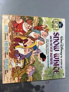 "Walt Disney Blancanieves y siete enanos lectura y registro de 7"" #310" - Imagen 1 de 7