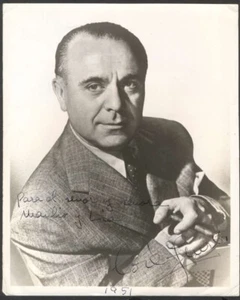 Foto Real José Iturbi Ópera Española Pianista con Dedicación y Original Firmado 1951 - Imagen 1 de 2