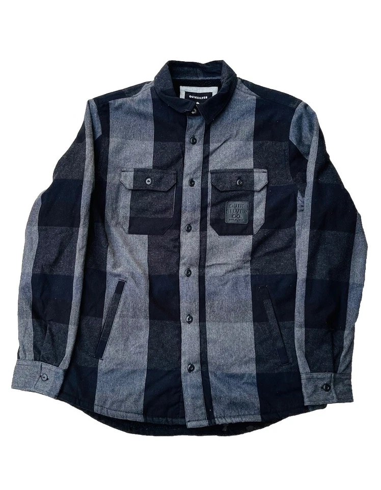 Мужская рубашка QuikSilver Miho Stones SHERPA с длинным рукавом размер M - Изображение 1 из 4