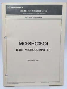 MOTOROLA MC68HC05C4 Semiconductor Chip Advance Information Reference Guide 1983 - Picture 1 of 14