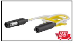 2-Way Flat Connector Plug & Socket with 12" Wires - Picture 1 of 2
