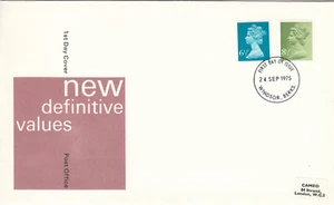8,5 p 6,5 p GB PO definitivo FDC Windsor 1975 (144627) - Foto 1 di 1