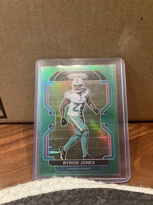 2021 Panini Prizm - Byron Jones #110 Green Prizm - Image 1 of 2