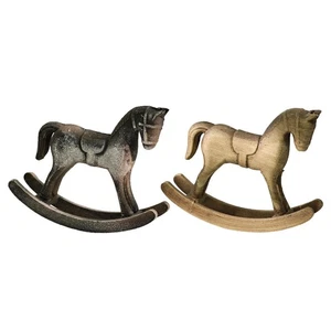 Rocking Horse Collection Statue Decorative Ornament for Office Gift TV Stand - Picture 1 of 13
