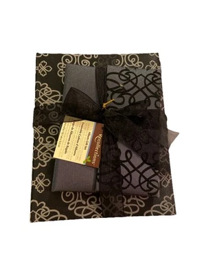 Conjunto de presente álbum recordações 2 peças bordado floral preto branco 4x6 - Imagem 1 de 4