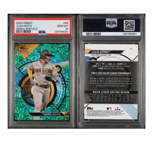 2023 Topps Finest Juan Soto /125 Green Speckle PSA 10 - Bild 1 von 1
