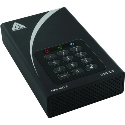 Apricorn Aegis Padlock DT FIPS ADT-3PL256F-12TB 12 TB Desktop Hard Drive - Exter - Image 1 of 4