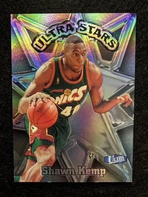 1997-98 Fleer Ultra Shawn Kemp #17-US Ultra Stars Insert Supersonics - Image 1 of 2