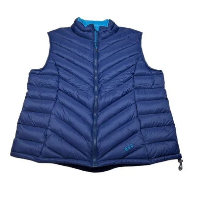 Cabelas Goose Down Puffer Vest Womens XL Navy Blue 800 Fill Power - Image 1 of 4