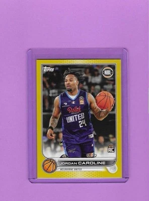 2022-23 Topps NBL National Basketball League - Jordan Caroline #42 Gold /50 (RC) - Image 1 of 2