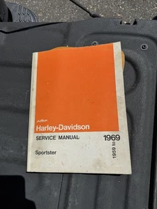 Harley Davidson Sportster 1959-1969 manual de servicio 99484-69 fabricante de equipos originales justo - Imagen 1 de 9