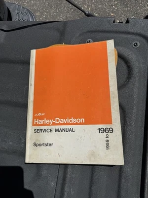 Harley Davidson Sportster 1959-1969 manual de servicio 99484-69 fabricante de equipos originales justo Foto 1 de 4