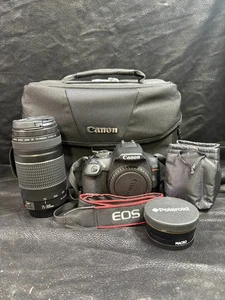 Canon EOS Rebel T7 mit 75-300mm Objektiv, Kameratasche & Zubehör - Bild 1 von 1