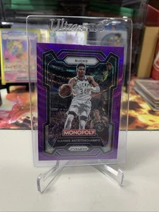 2023-24 Panini Prizm Monopoly #49 Giannis Antetokounmpo Purple Wave Bucks - Imagen 1 de 4