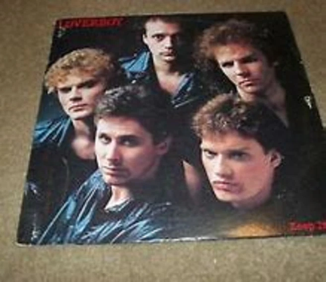 Loverboy Keep It Up LP shrink hype 1983 VG+ pink interview sleeve lyrics sheet - Image 1 of 1