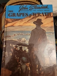 The Grapes of Wrath John Steinbeck Permabound 1971Hc x lib Macmillan - Picture 1 of 5