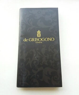 DE GRISOGONO Guarantee Warranty Booklet (Unwritten) - Image 1 of 4