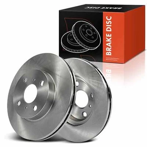 2x Front Side Disc Brake Rotors for Toyota Corolla 1993-2002 Chevrolet Geo Prizm - Picture 1 of 8