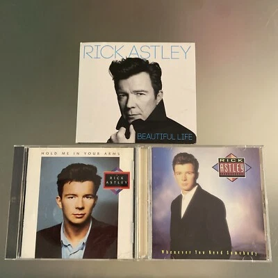 Rick Astley 3 LOT- Beautiful Life IMPORT, Hold Me In Arms, Whenever You Need EUC - Image 1 of 4