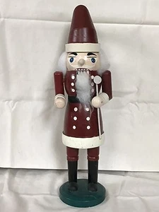 ❤️NUTCRACKER SANTA ~ MUY ANTIGUO ~ 14" ~ Único Hecho a Mano ~ Herencia ~ Fijador Superior❤️ - Imagen 1 de 4