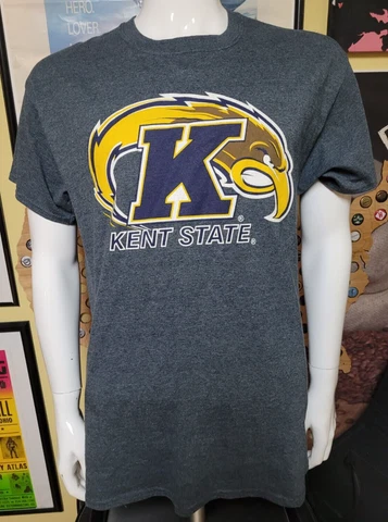 Kent State University Golden Flashes Athletic Logo T Shirt Large OH Nice Cover