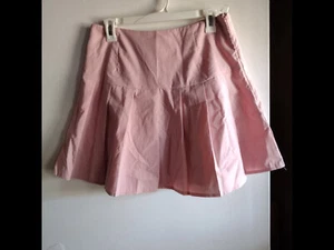 Shein Pink Pleated Zipper Skirt Size Large - Picture 1 of 1