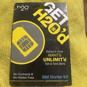 h2O Wireless SIM Starter Kit SIM Card - Picture 1 of 2