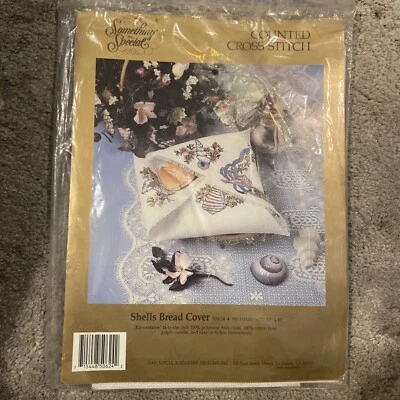 Shells Bread Cover Counted Cross Stitch Kit 17 x 17 " Candamar Designs - Изображение 1 из 2