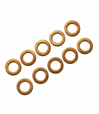 KIT (10 PZ) RONDELLE IN RAME 10 MM PER VITI FRENO  - Imagen 1 de 2