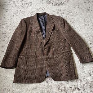Southwick Wool Sport Coat Men 41R Brown Jacket 2 Button Blazer Partial Lined
