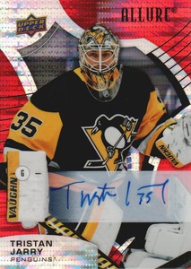 2021-22 Upper Deck Allure Hockey AUTO Red Rainbow #69 Tristan Jarry E