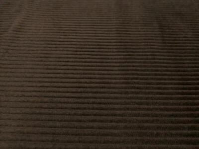 WASHED Jumbo Cord 4.5 Wale Cotton Velvet Fabric Material DARK BROWN - Image 1 of 2