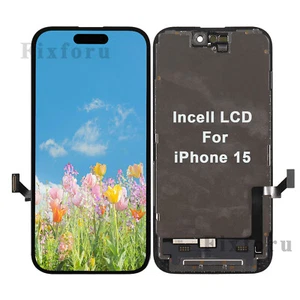 For iPhone 15 6.1in Black Incell LCD Display Digitizer Touch Screen Replacement - Picture 1 of 7