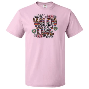 Kurzärmliges T-Shirt: Valentinstag - ""Süßester Valentinstag aller Zeiten"" (V73) - Bild 1 von 5